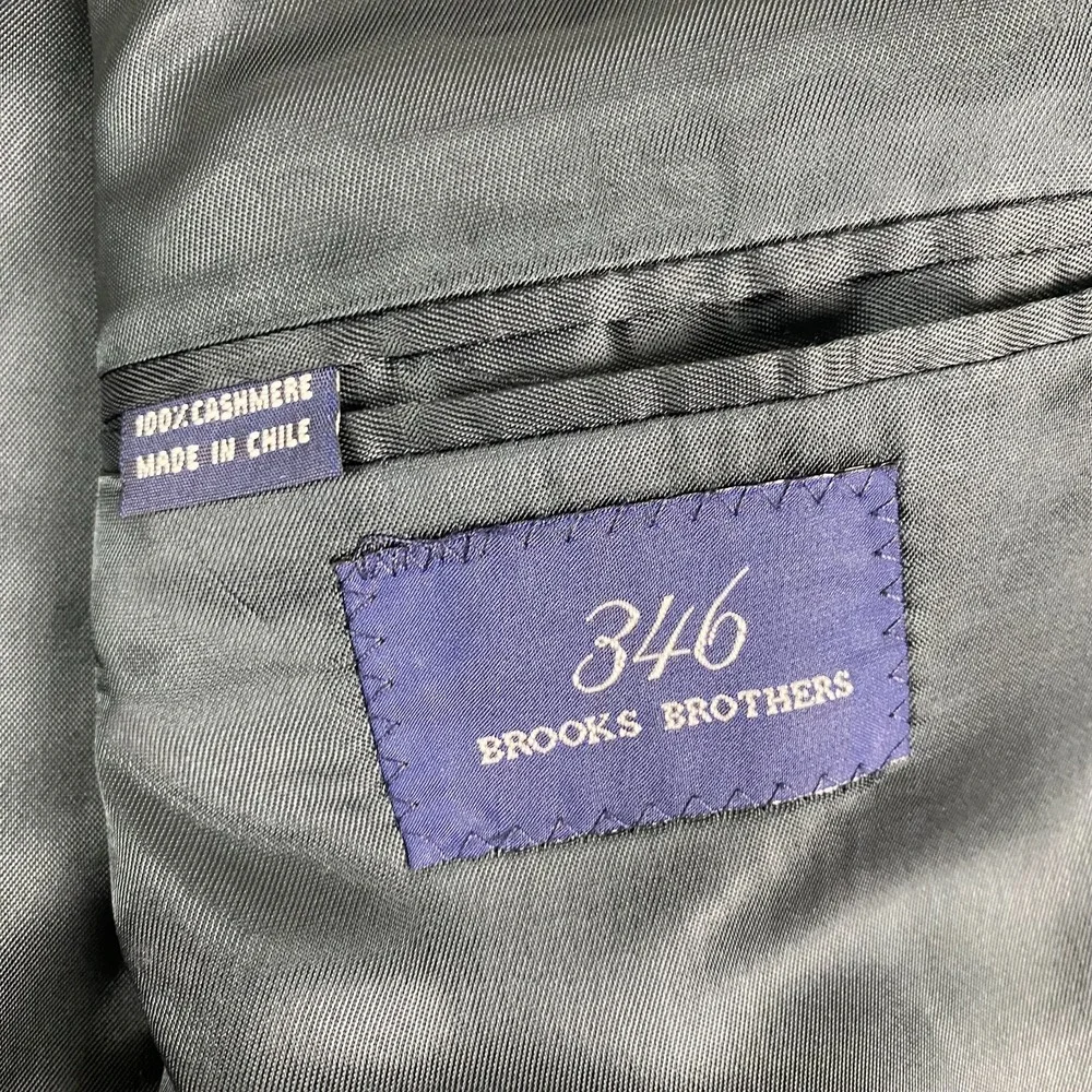 Brooks Brothers 346 Cashmere Blazer Mens 42L Navy Sport Coat Jacket 3 button